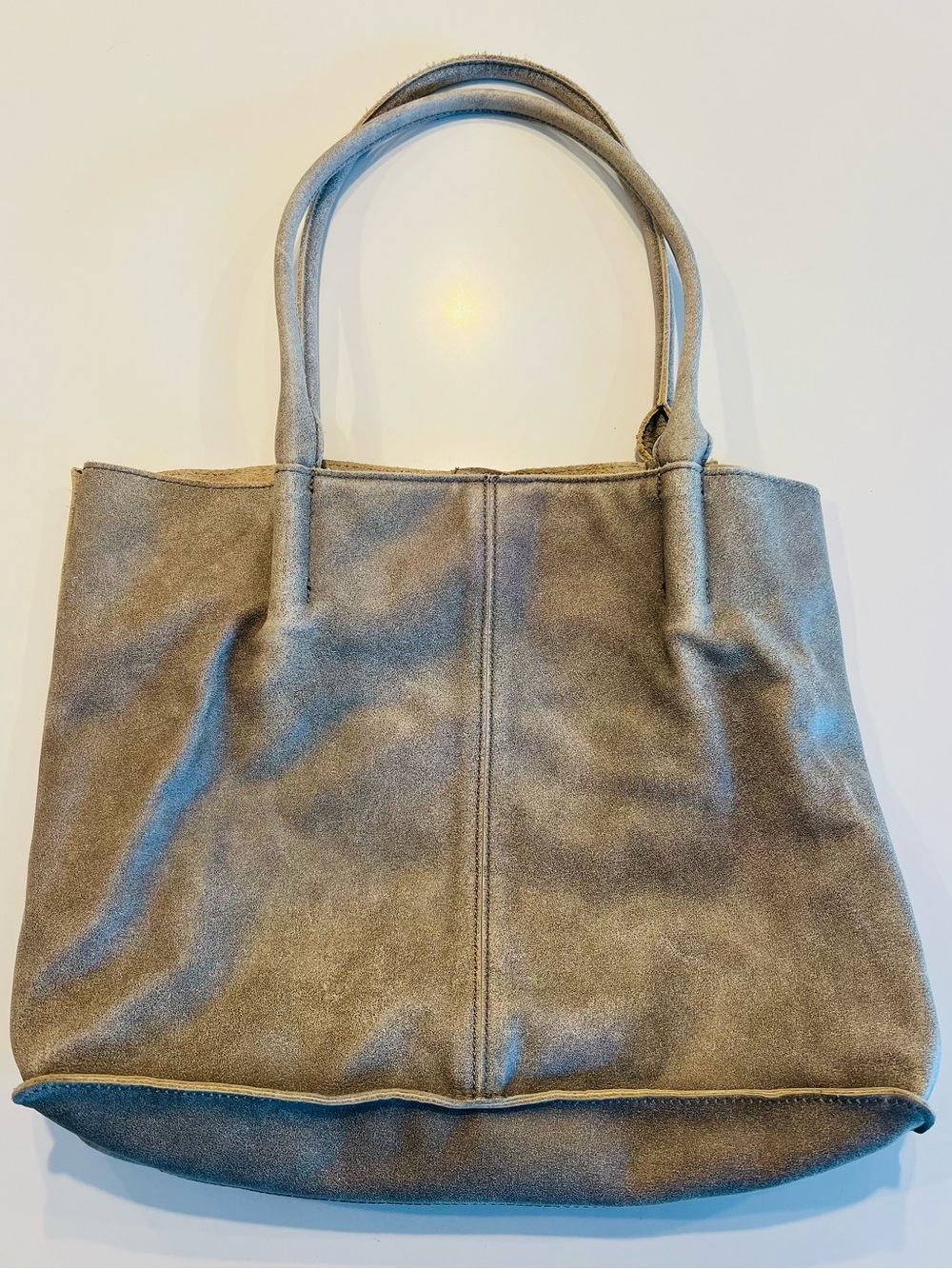 Women's Taupe Stud-Trim Tote Bag - Picture 2 of 4
